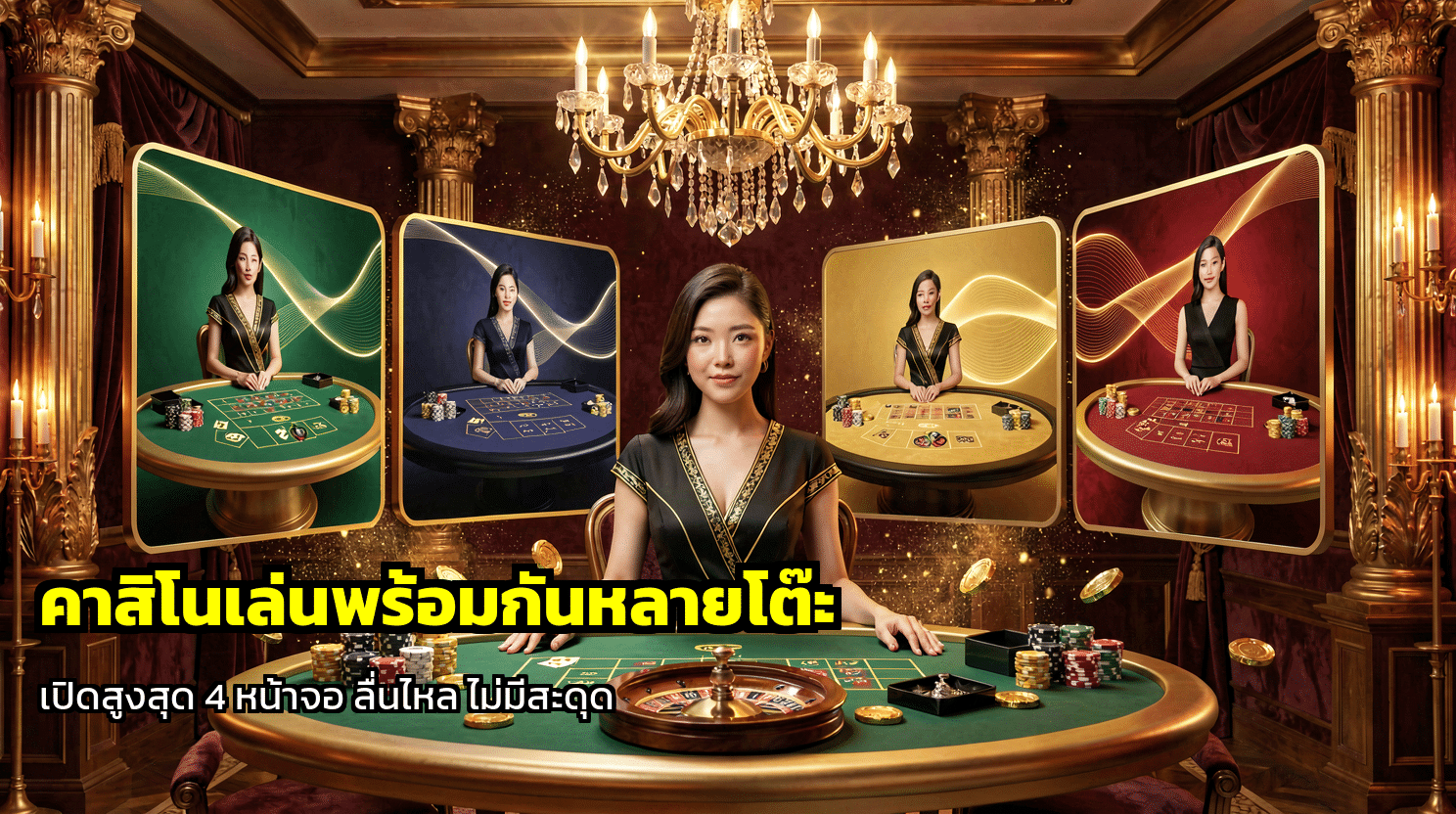 คาสิโนเล่นพร้อมกันหลายโต๊ะ